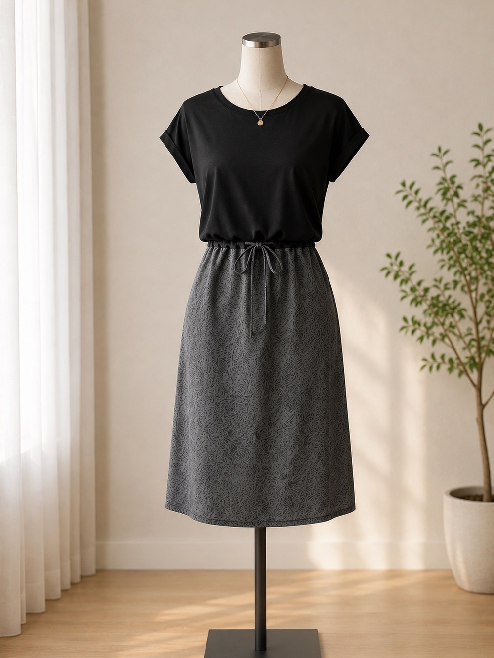 Royal Robbins Black Ribbed Knit Top